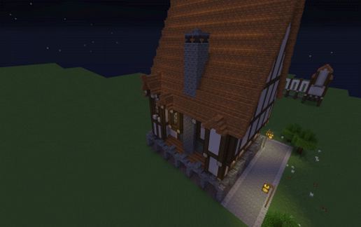 large medieval tavern