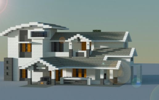 Современный дом 44×24×51