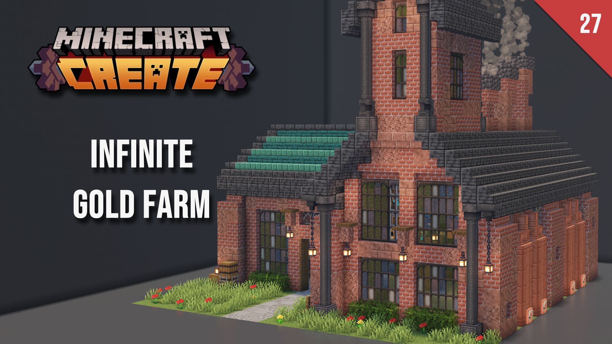 Цветущая сакура для Create: великолепие природы в Minecraft — скриншот 3