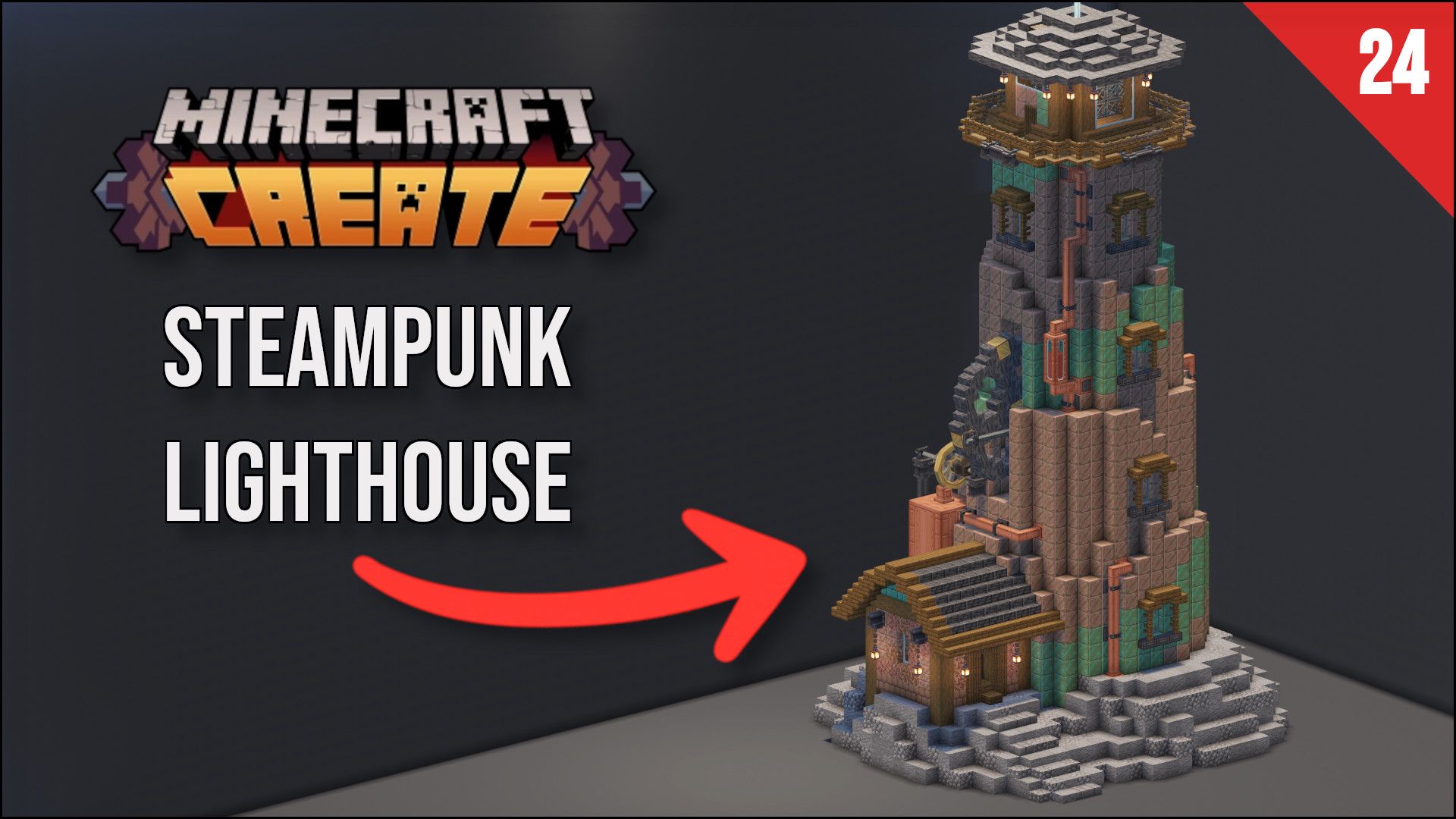 Цветущая сакура для Create: великолепие природы в Minecraft — скриншот 7